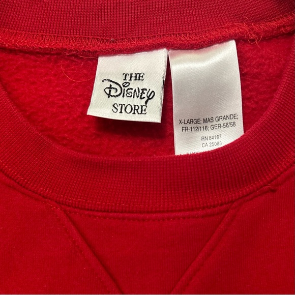 The Disney Store Embroidered 101 Dalmatians Red Sweatshirt Long Sleeves Sz: XL - Picture 4 of 7